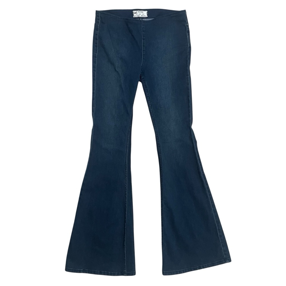 Free People Size 28 Rich Blue Flared Jeans OB542650 NWT